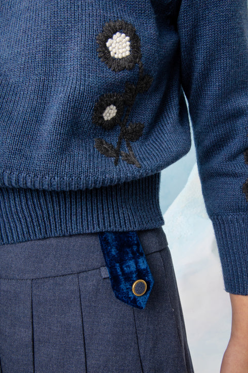 Noma Navy Knit Set